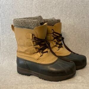 Sorel Women's Leather Kananaskis Snow Boots Lace Up Waterproof Size 10